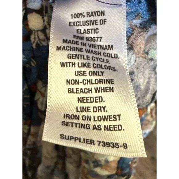 Floral Long Sleeve Midi Dress Women's Size XXL - Picture 12 of 13